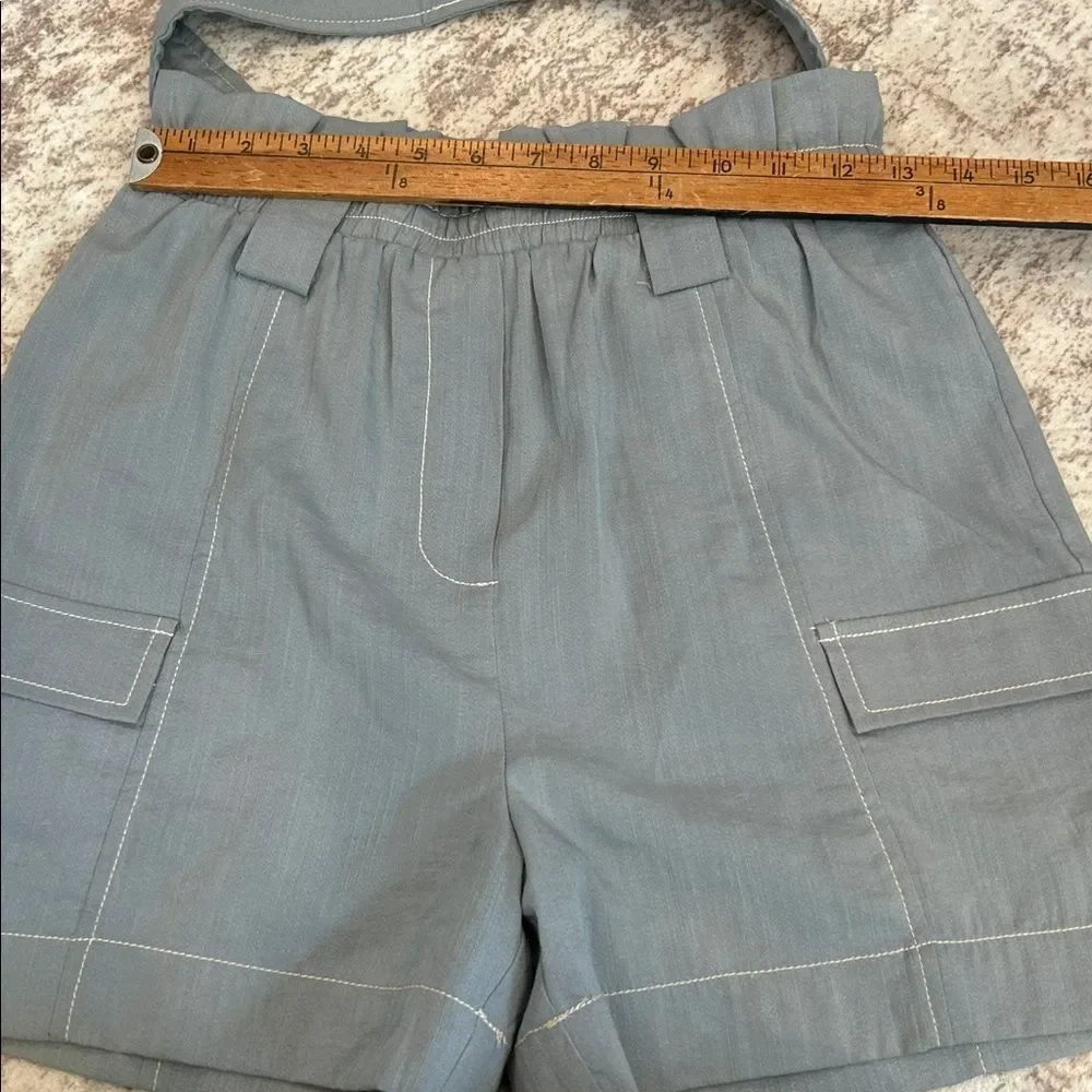 Moon River Anthropologie Size X Small Women's Shorts Blue Paperbag Waist